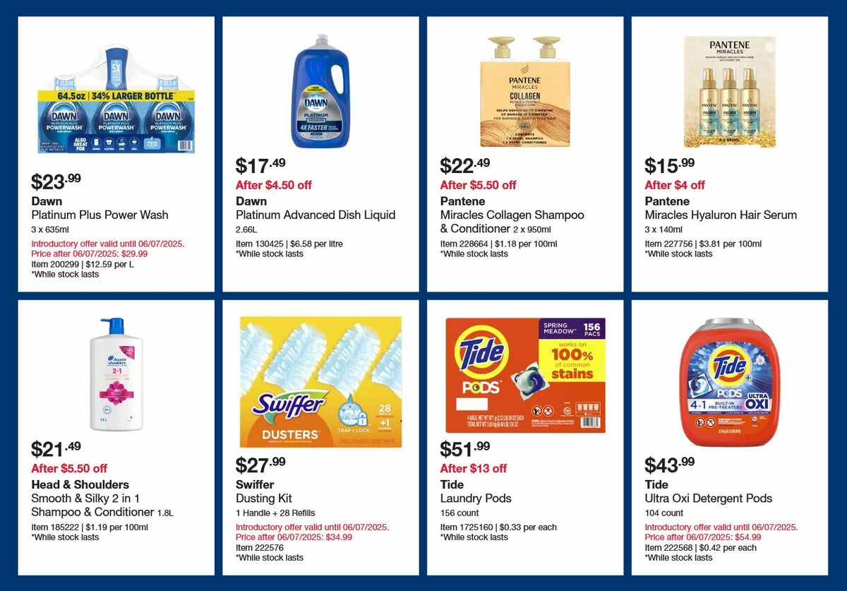 Costco P&G Shop Card Promotion Warehouse Items Catalogues from 9 June