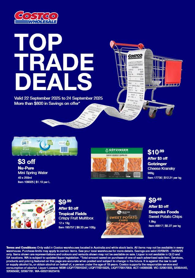 Costco Top Trade Deals Catalogues from 22 September