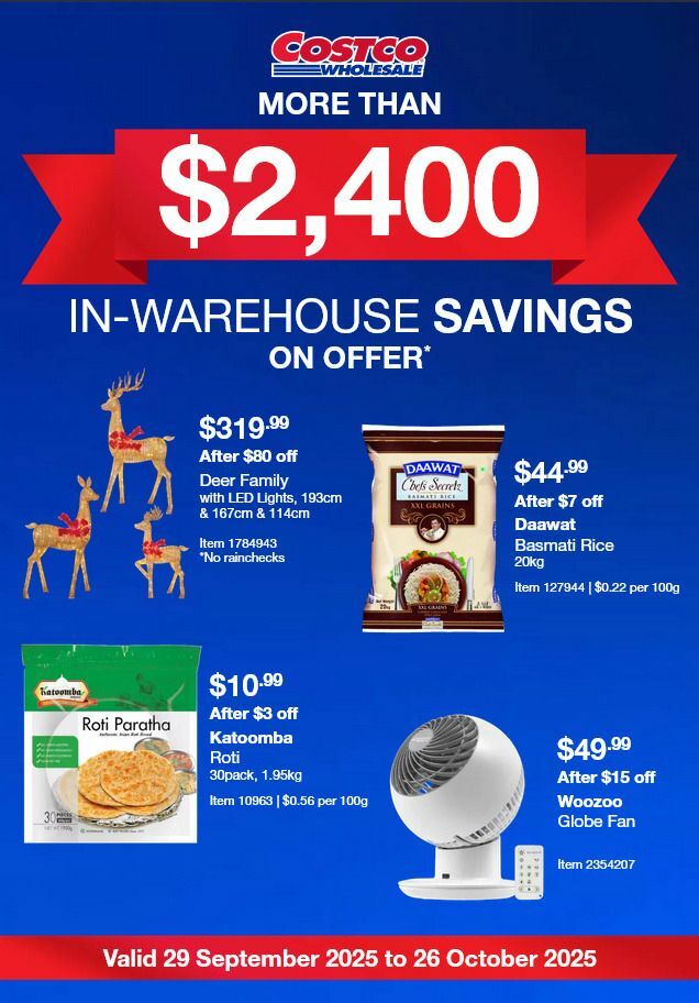 Costco Catalogues from 29 September