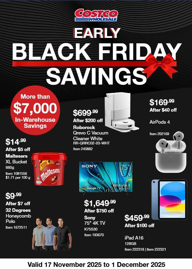 Costco Black Friday Catalogues from 17 November