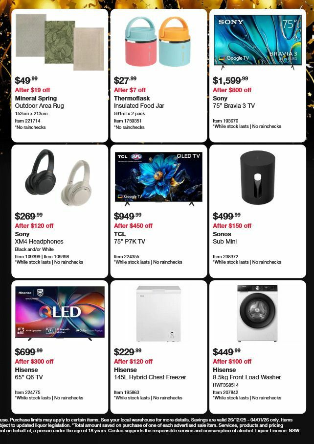 Costco Boxing Day Savings! Catalogues from 26 December