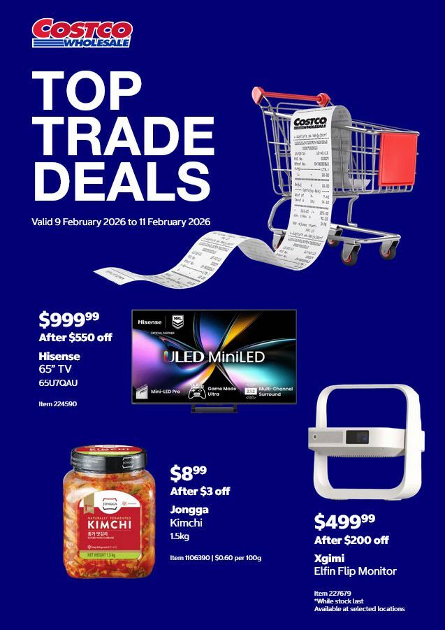 Costco Top Trade Deals Catalogues from 9 February