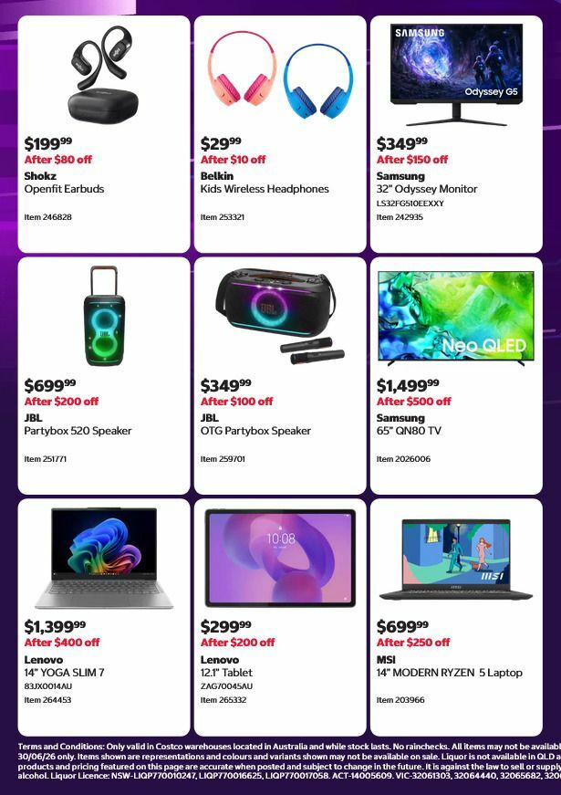 Costco End of Financial Year Deals Catalogues from 15 June