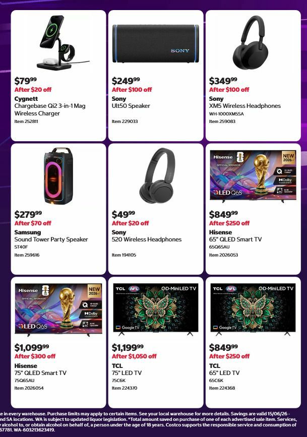 Costco End of Financial Year Deals Catalogues from 15 June