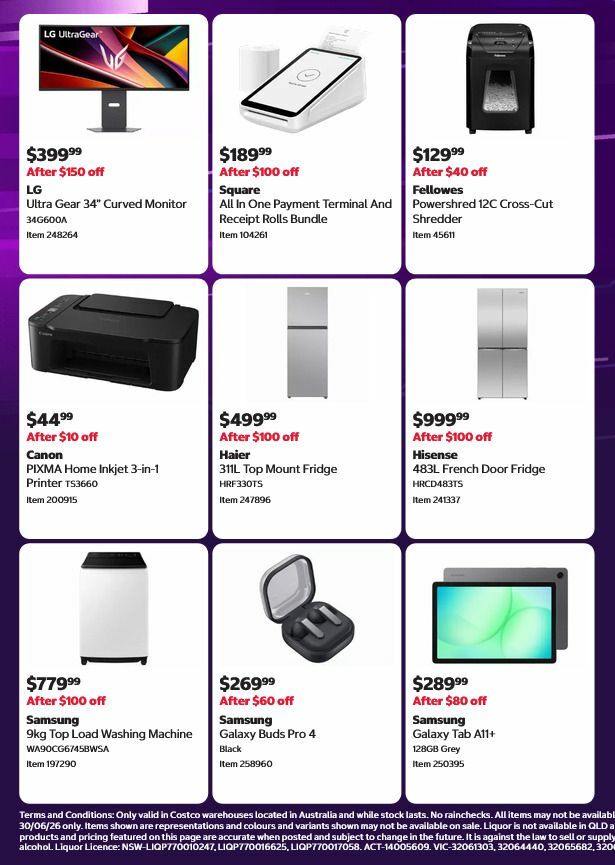 Costco End of Financial Year Deals Catalogues from 15 June