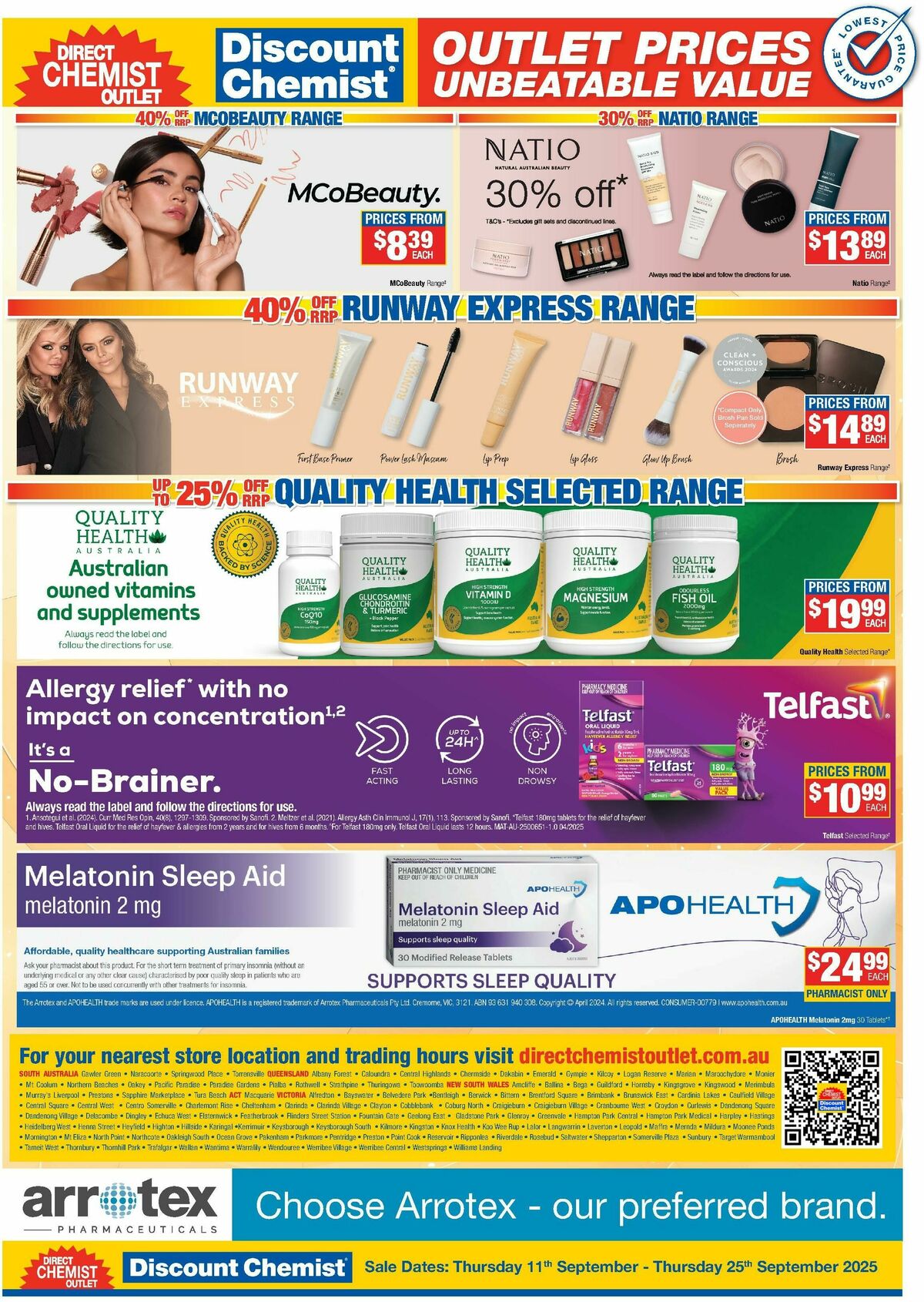 Direct Chemist Outlet Catalogues from 11 September