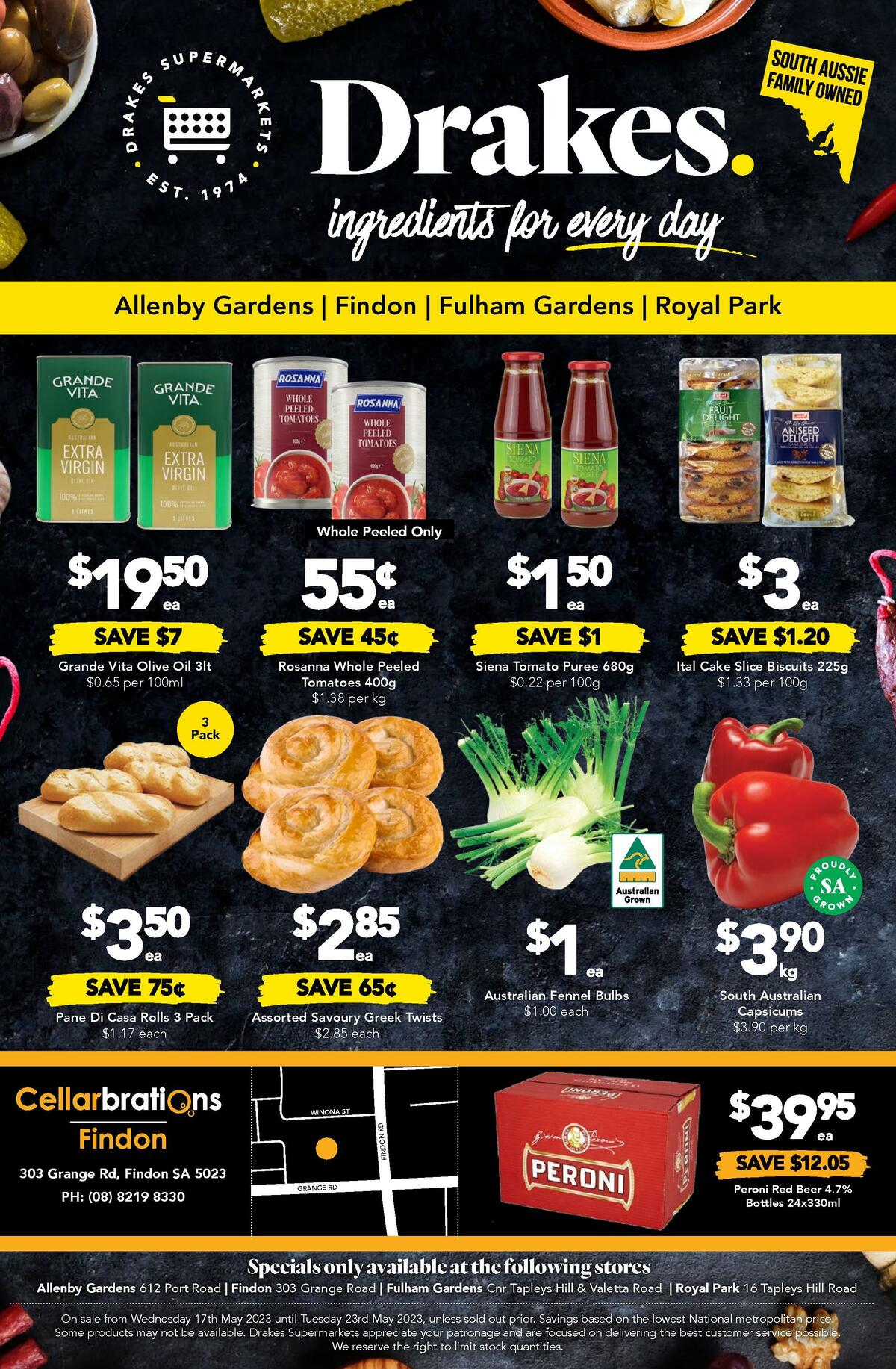 Drakes Allenby Gardens, Findon, Fulham Gardens, Royal Park Catalogues from 17 May