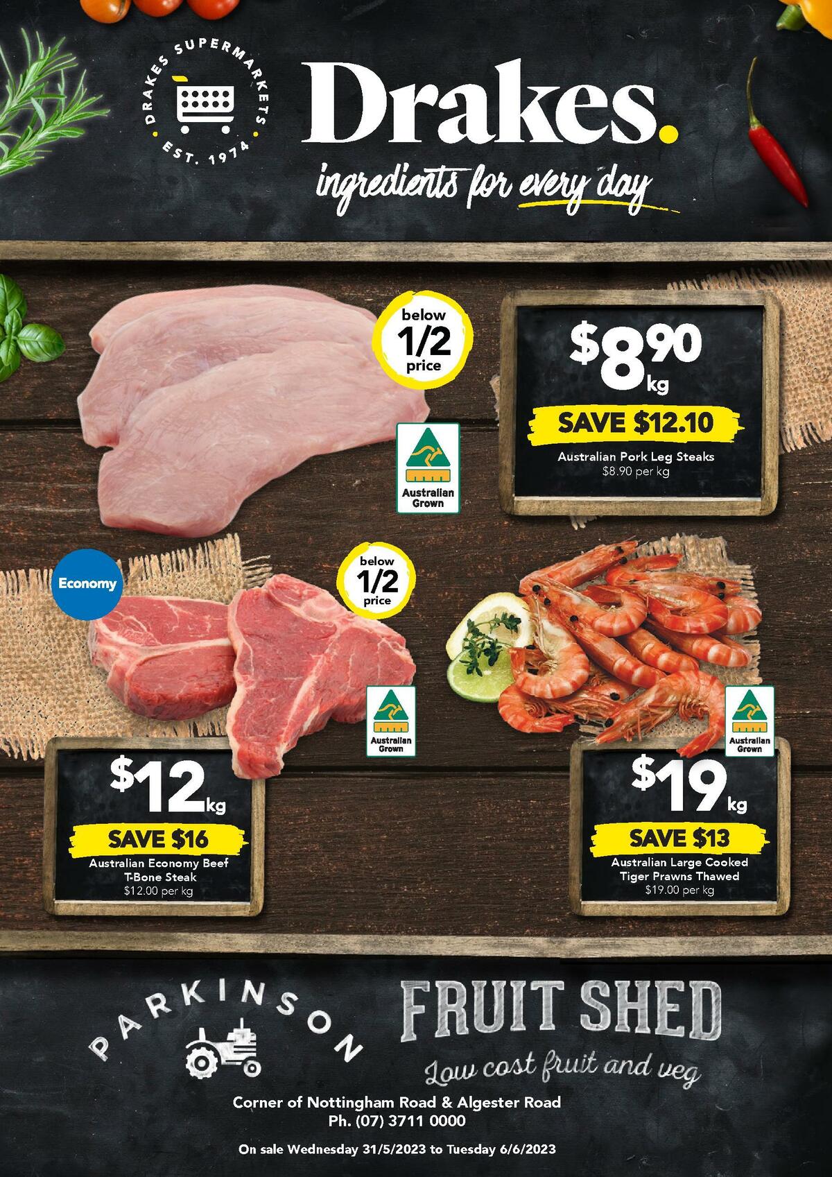 Drakes Parkinson Fruit Shed Catalogues from 31 May