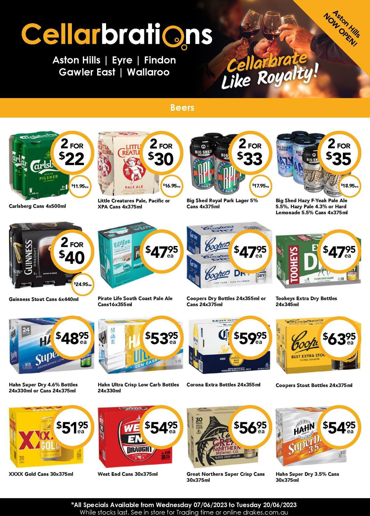 Drakes Cellarbrations Catalogues from 7 June