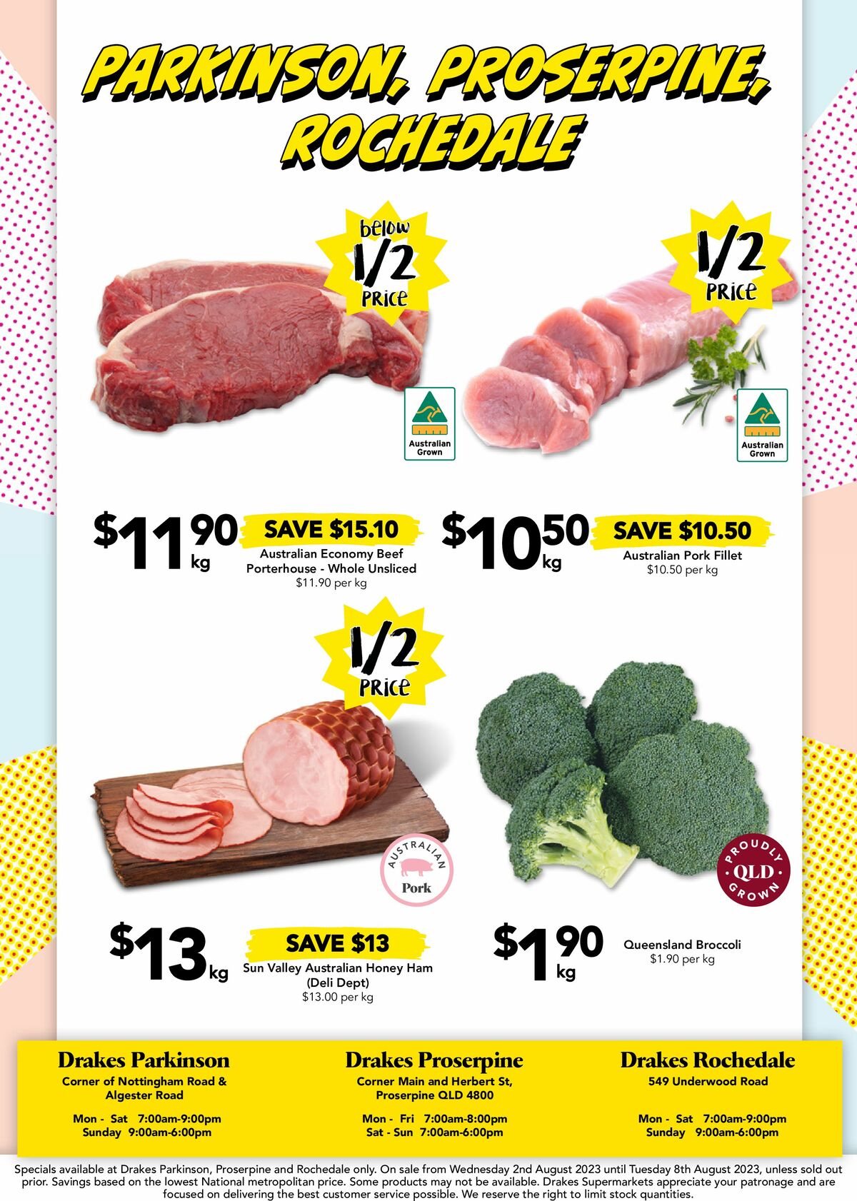 Drakes Parkinson, Rochedale & Proserpine Catalogues from 2 August