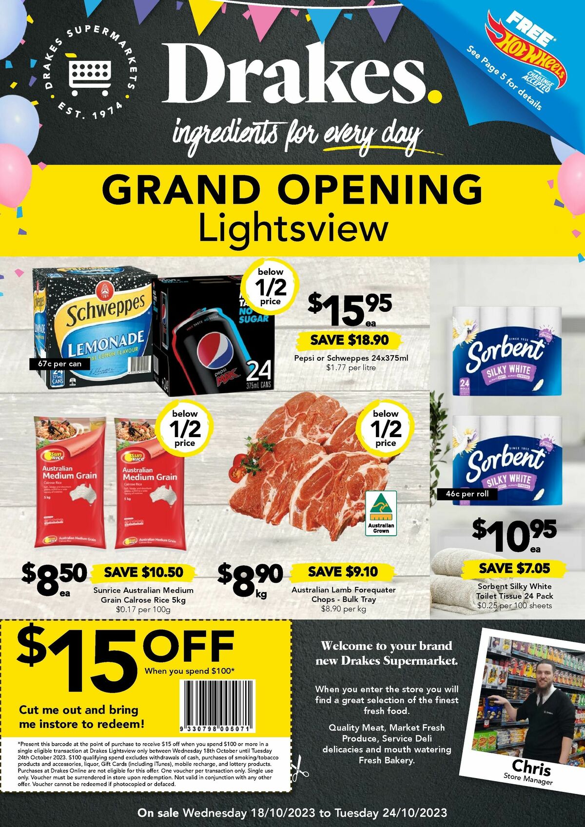 Drakes Lightsview Catalogues from 18 October