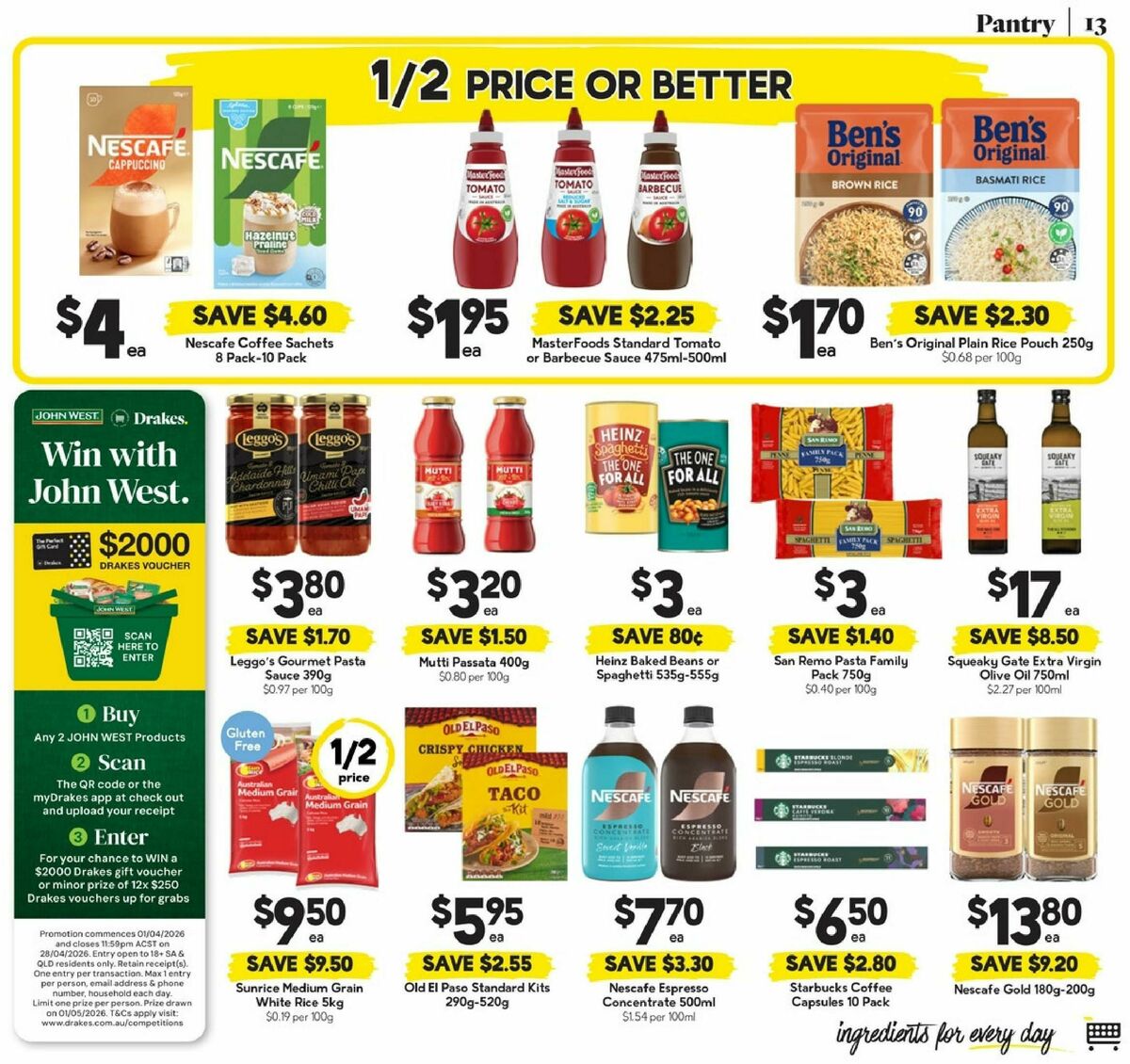 Drakes Queensland Catalogues from 1 April