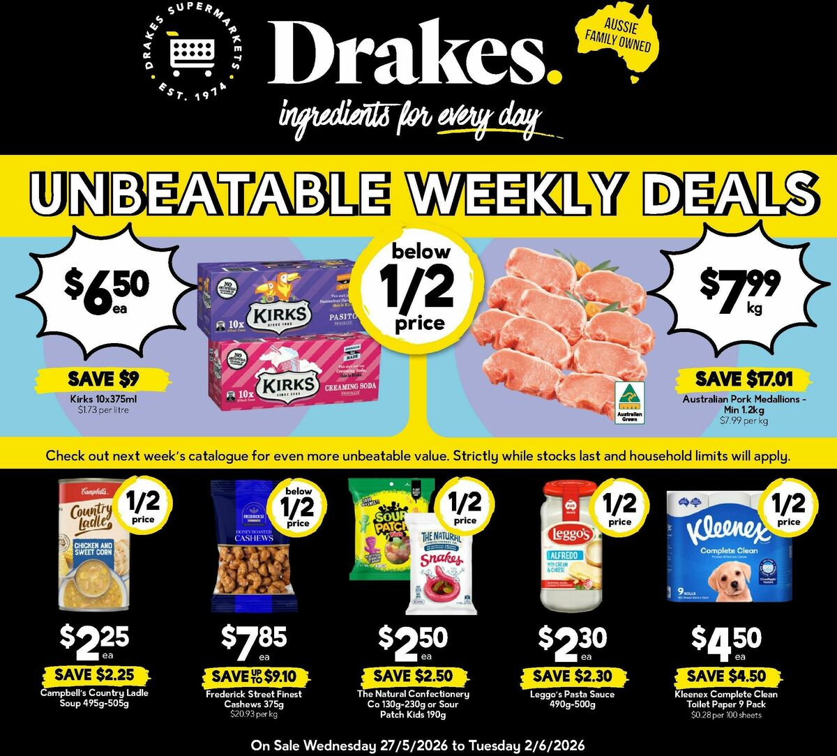 Drakes Queensland Catalogues from 27 May