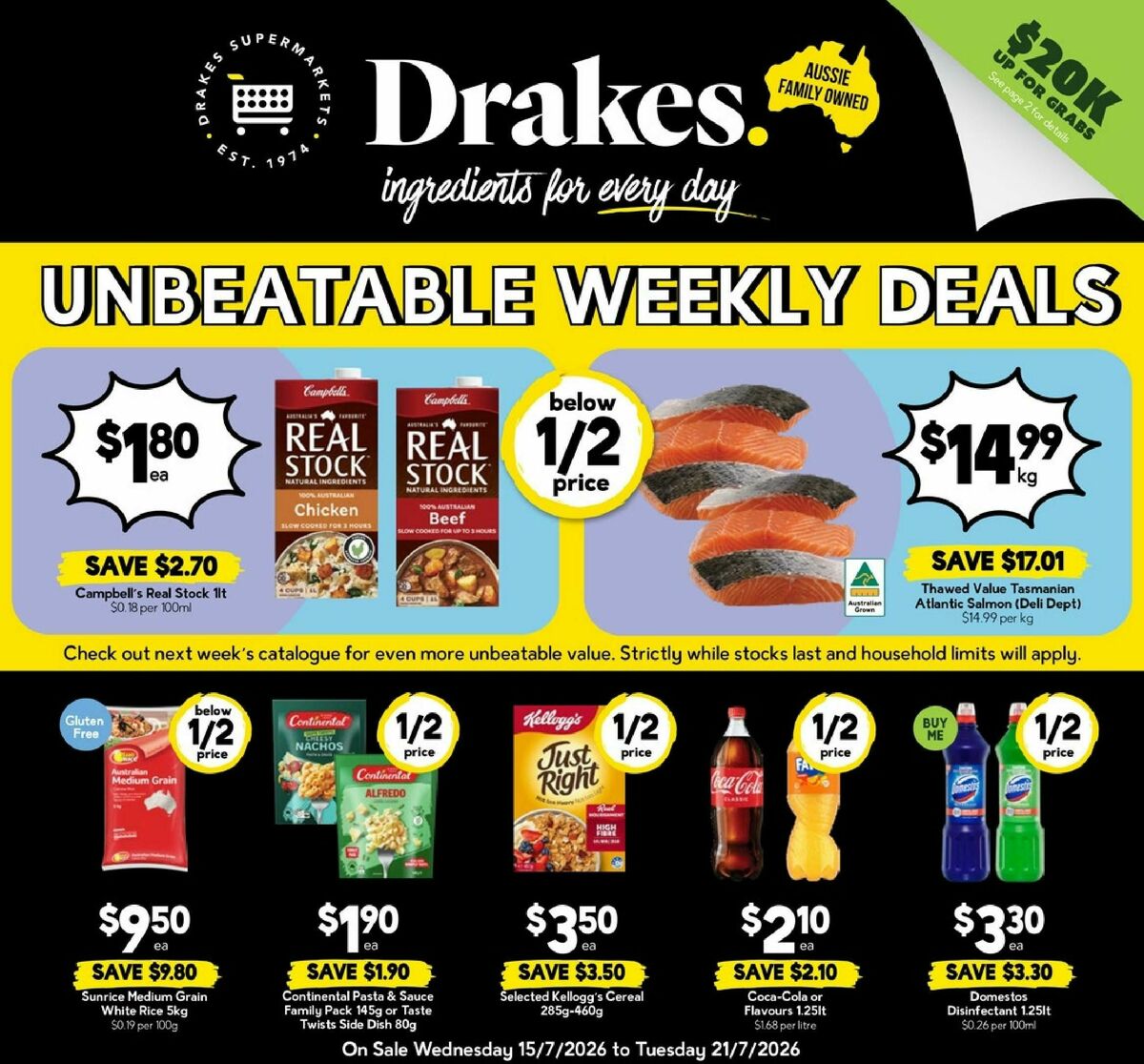 Drakes Queensland Catalogues from 15 July