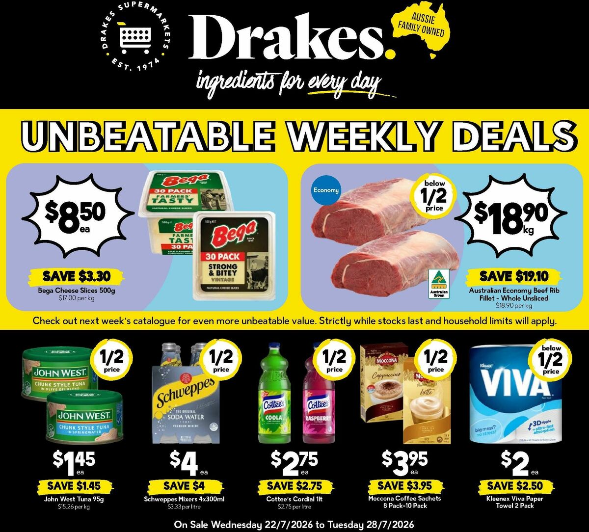 Drakes Queensland Catalogues from 22 July
