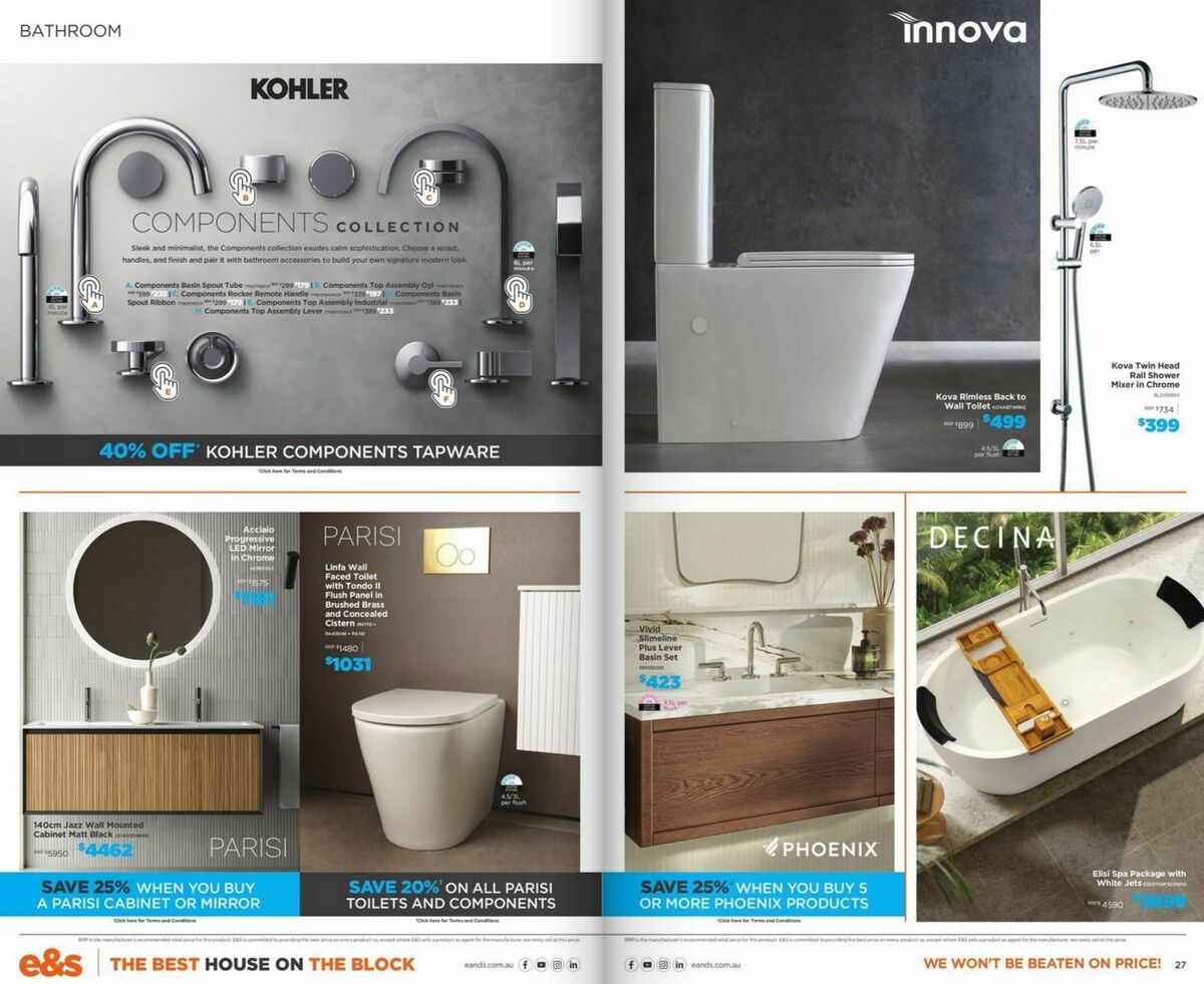 E&S Catalogues from 1 August