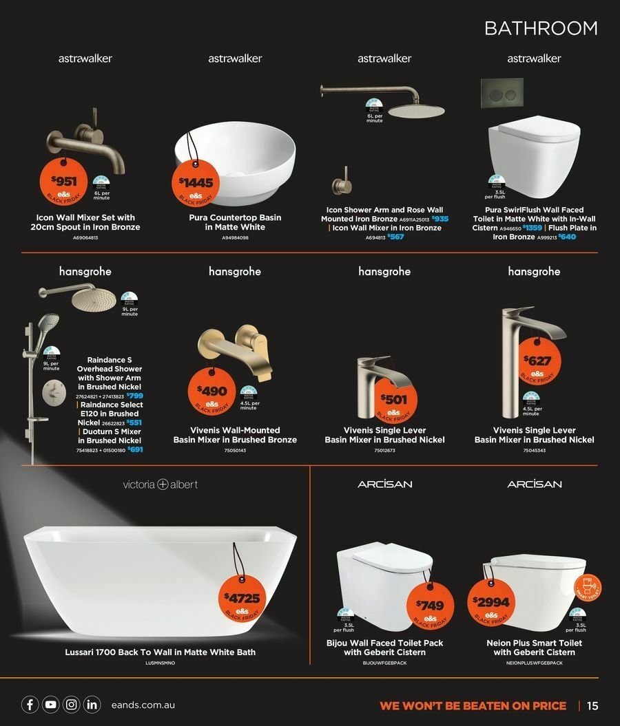 E&S Black Friday Catalogues from 17 November