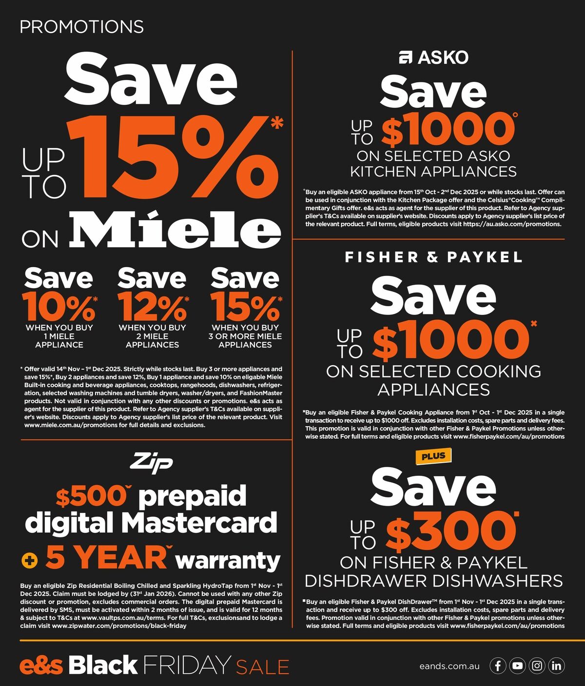 E&S Black Friday Catalogues from 17 November