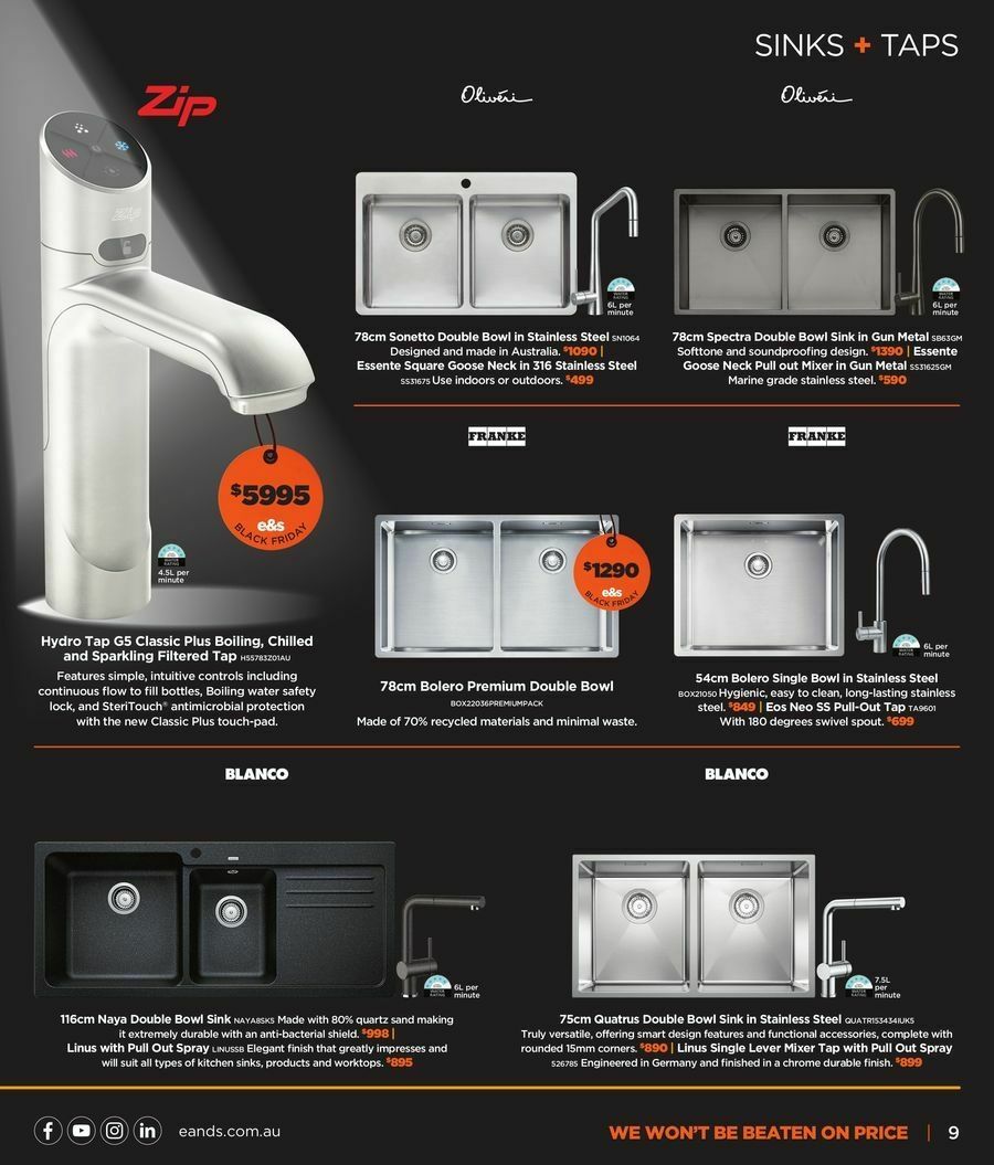 E&S Black Friday Catalogues from 17 November