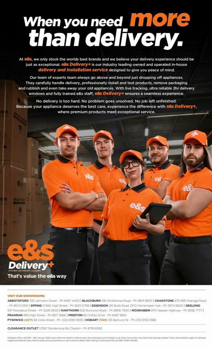 E&S Catalogues from 19 January