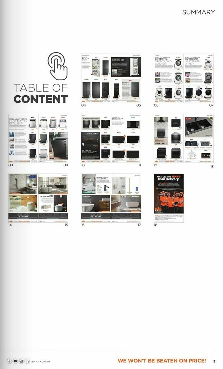 E&S Catalogues from 7 February