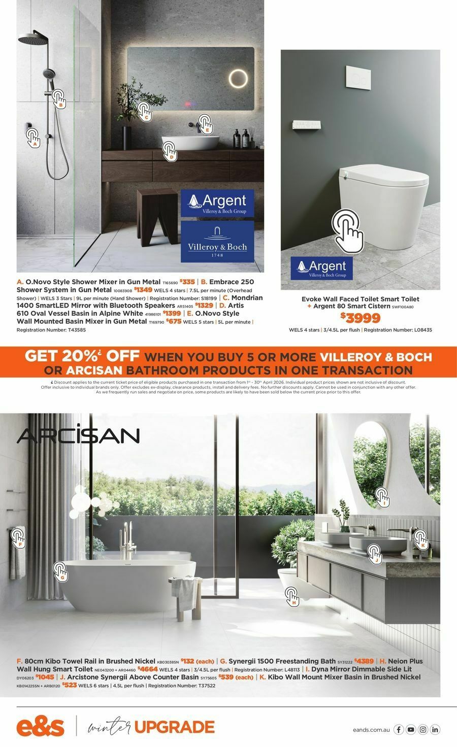 E&S Catalogues from 1 April