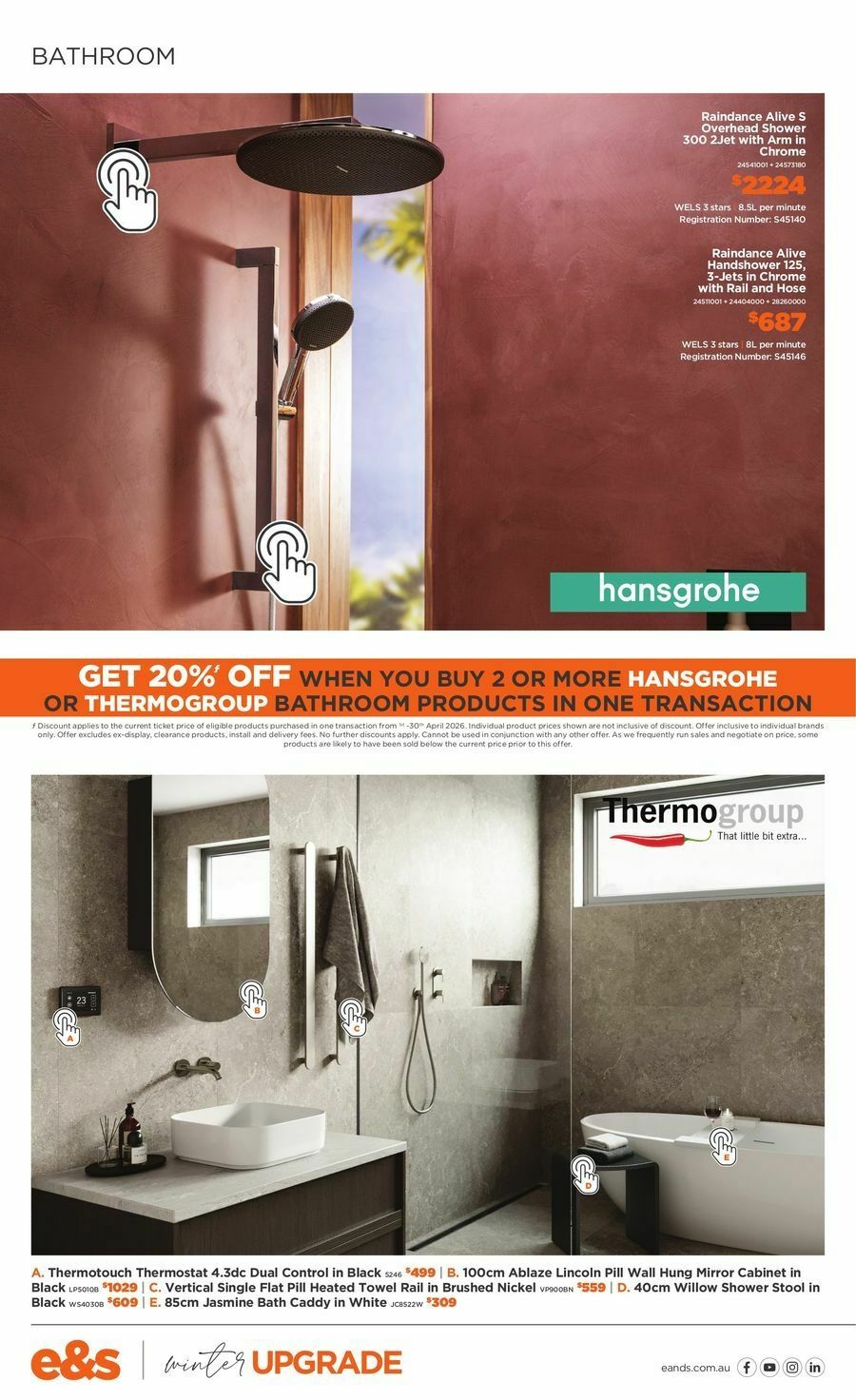 E&S Catalogues from 1 April