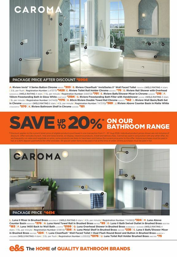 E&S Catalogues from 1 August