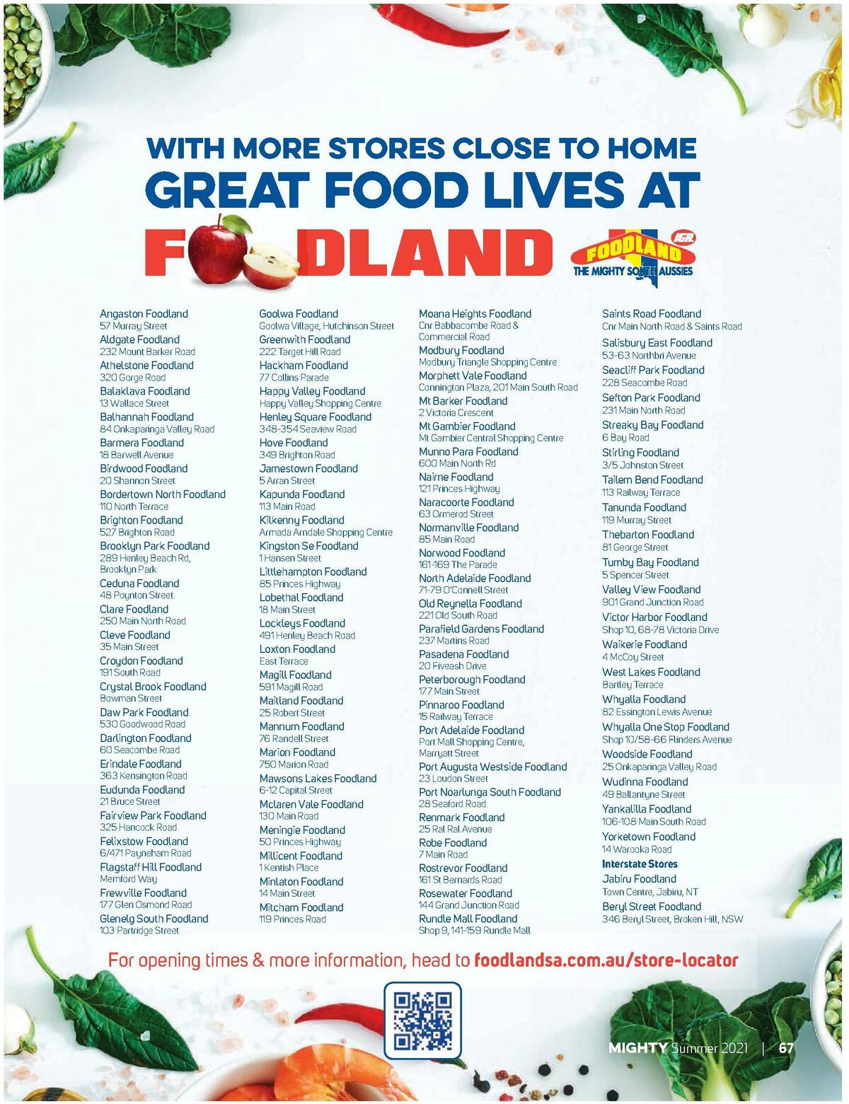 Foodland Summer 2021 Catalogues from 15 October