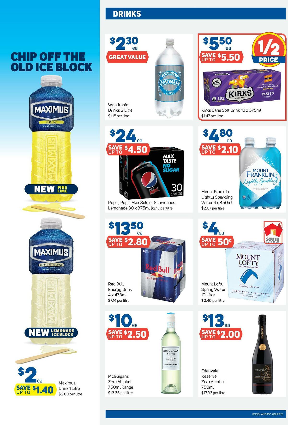 Foodland Catalogues from 12 October
