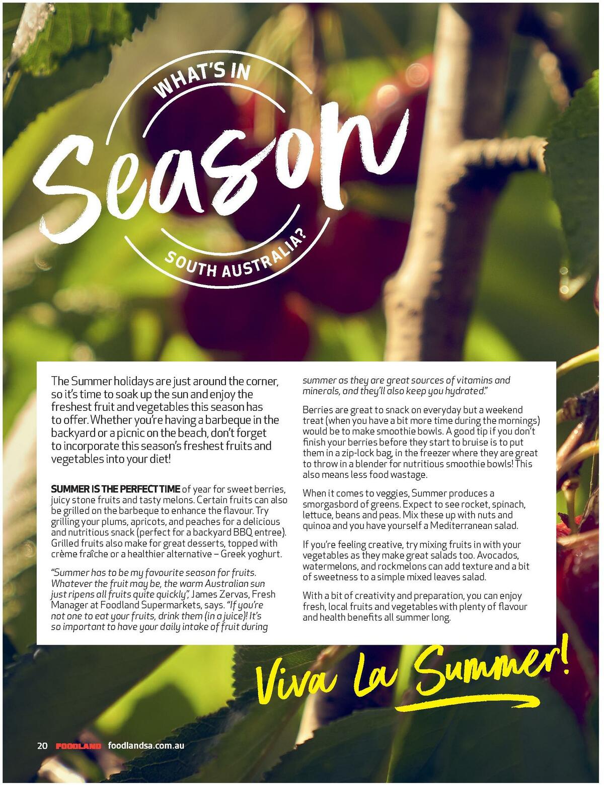 Foodland Magazine Summer Catalogues from 29 November
