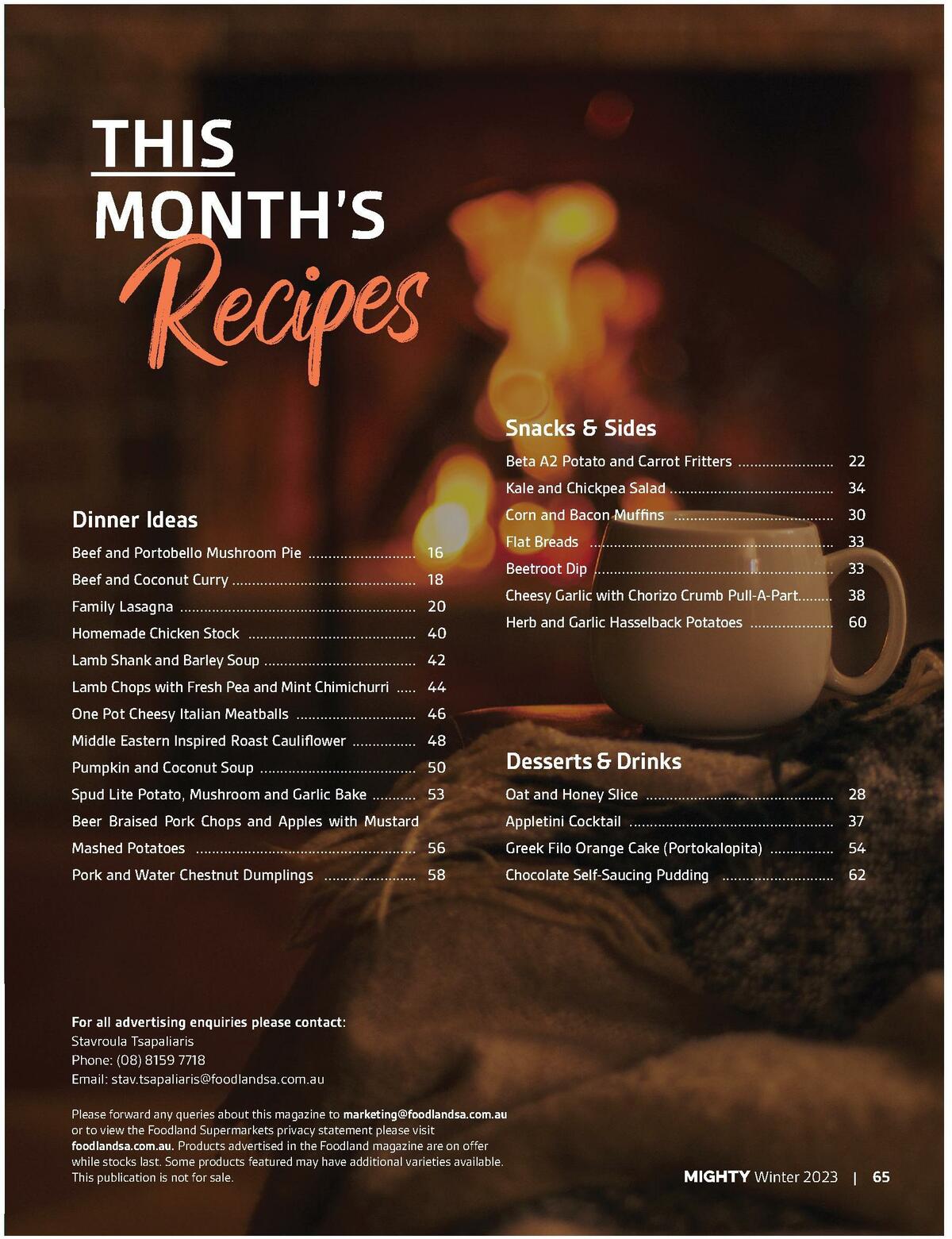 Foodland Magazine Winter Catalogues from 1 June