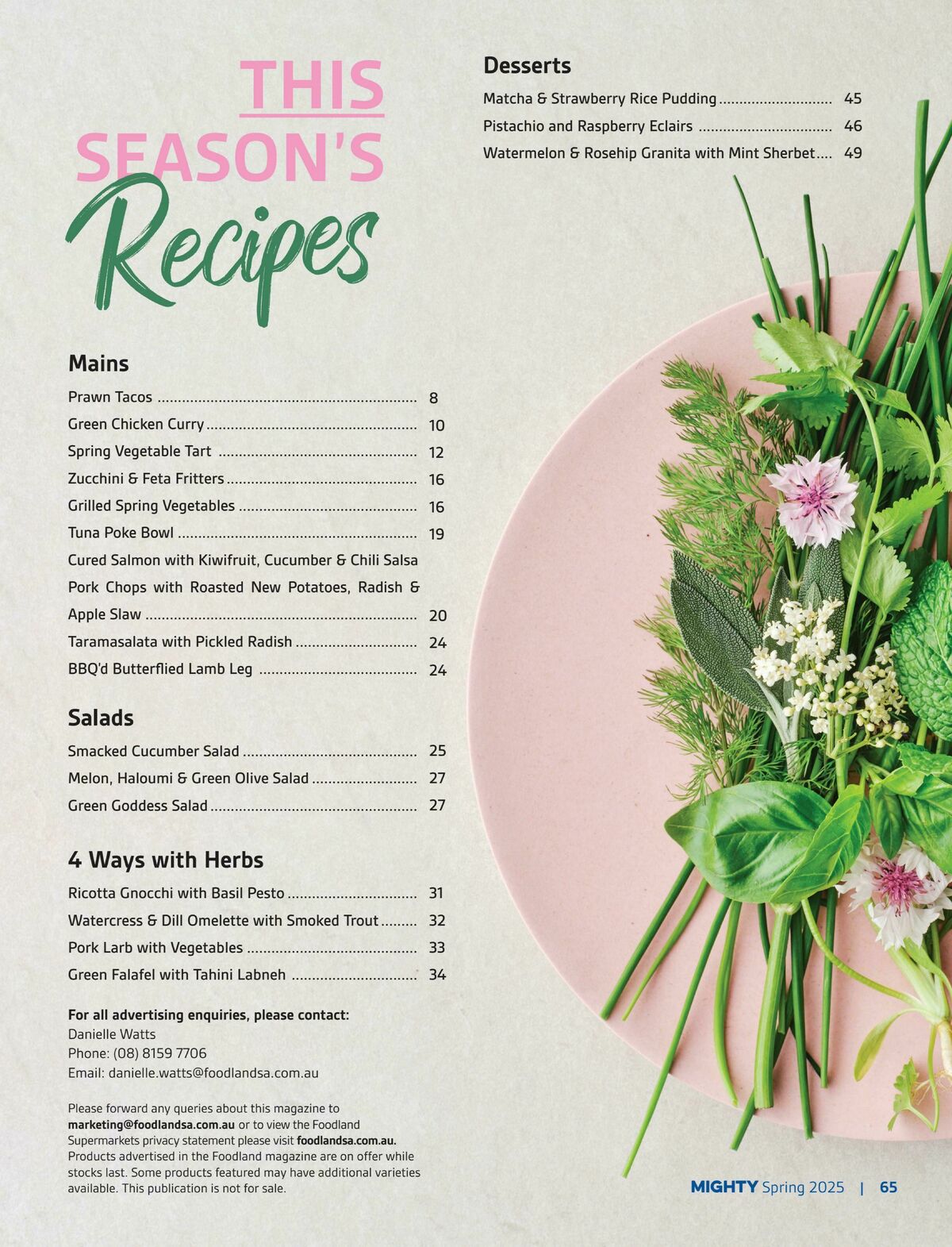 Foodland Magazine Spring Catalogues from 1 September