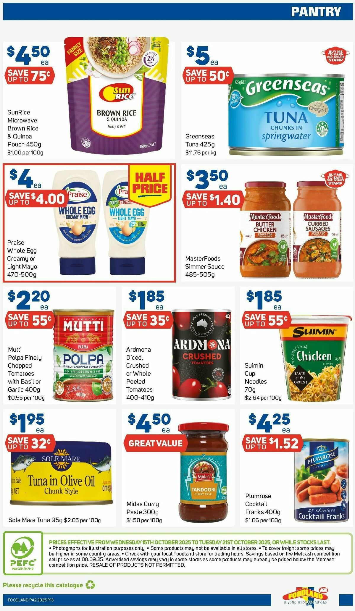 Foodland Catalogues from 15 October