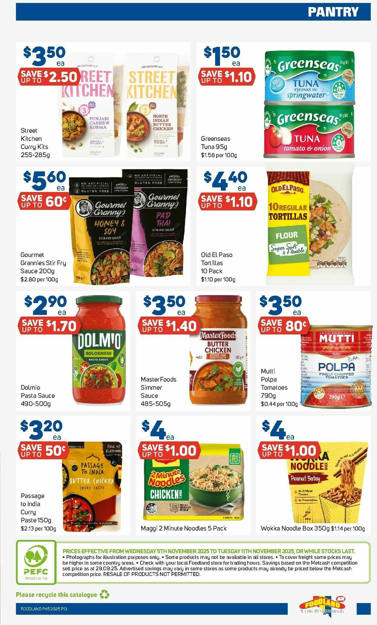 Foodland Catalogues from 5 November