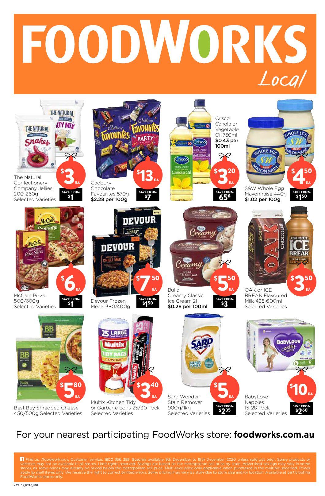 FoodWorks Catalogues from 9 December