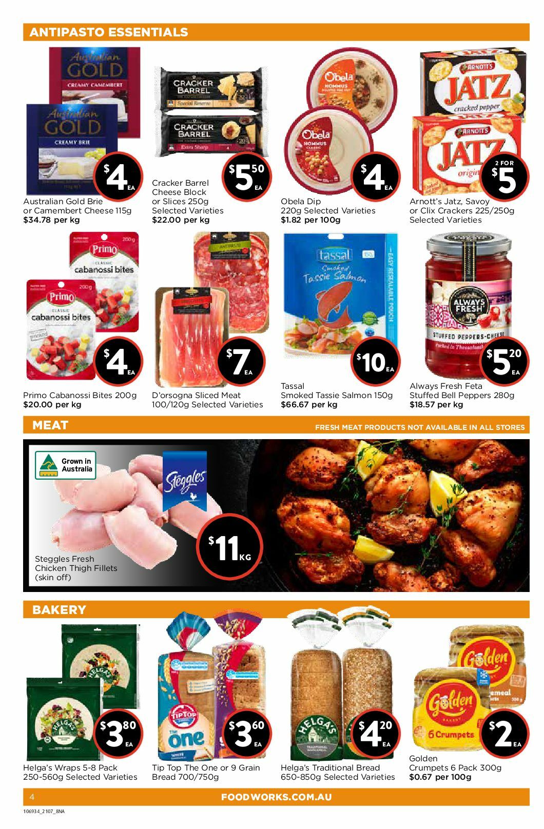 FoodWorks Catalogues from 21 July