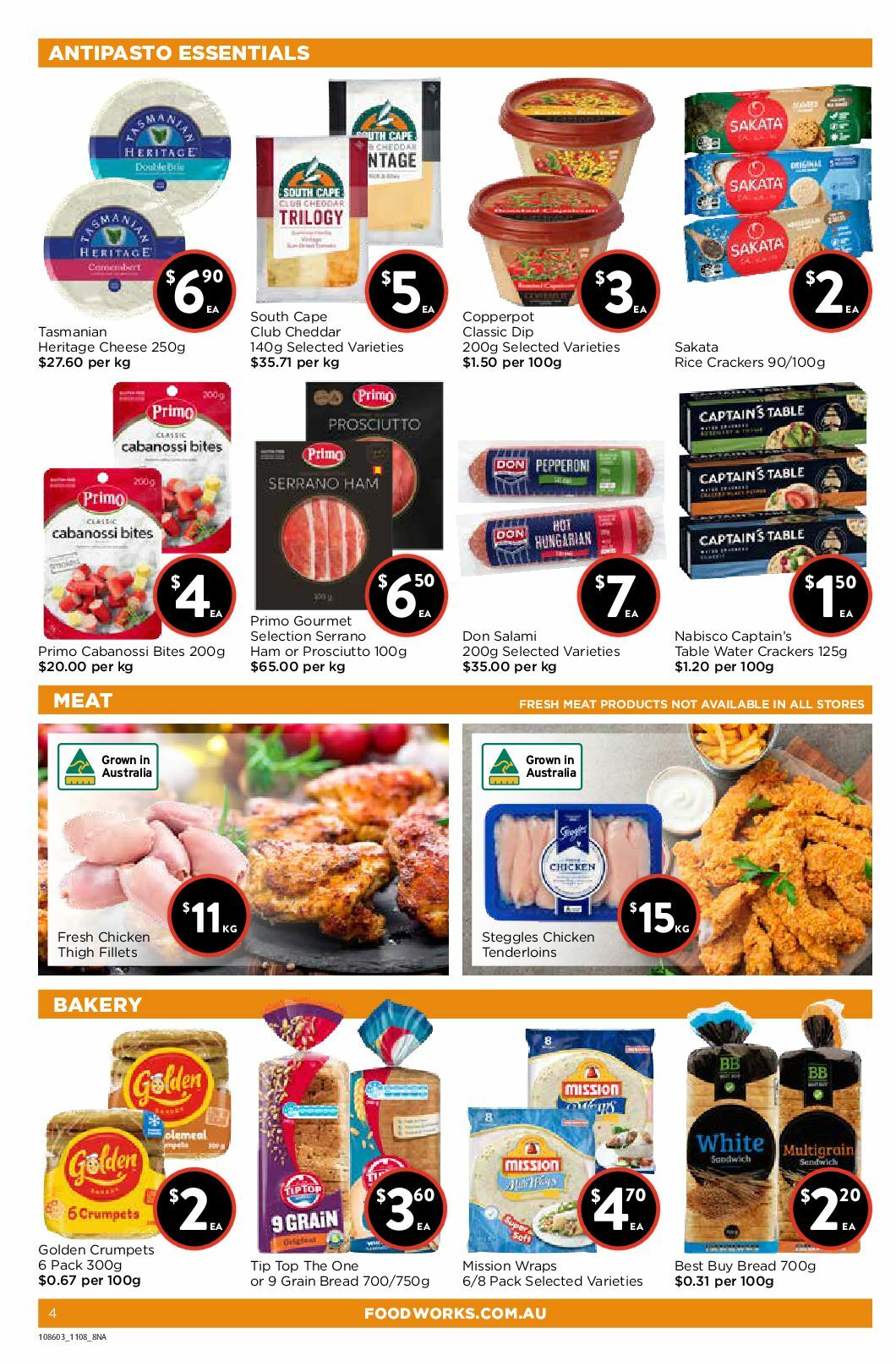 FoodWorks Catalogues from 11 August