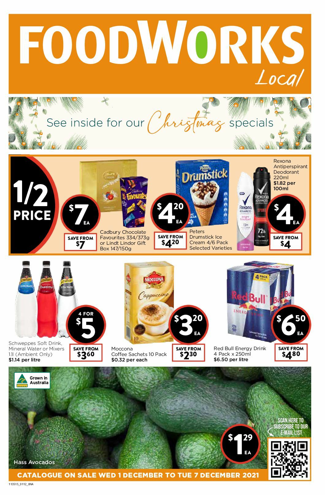 FoodWorks Catalogues from 1 December
