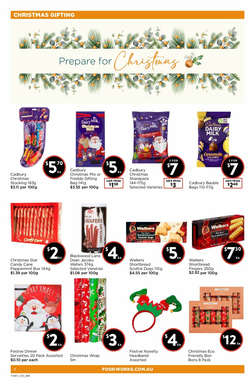 FoodWorks Catalogues from 15 December