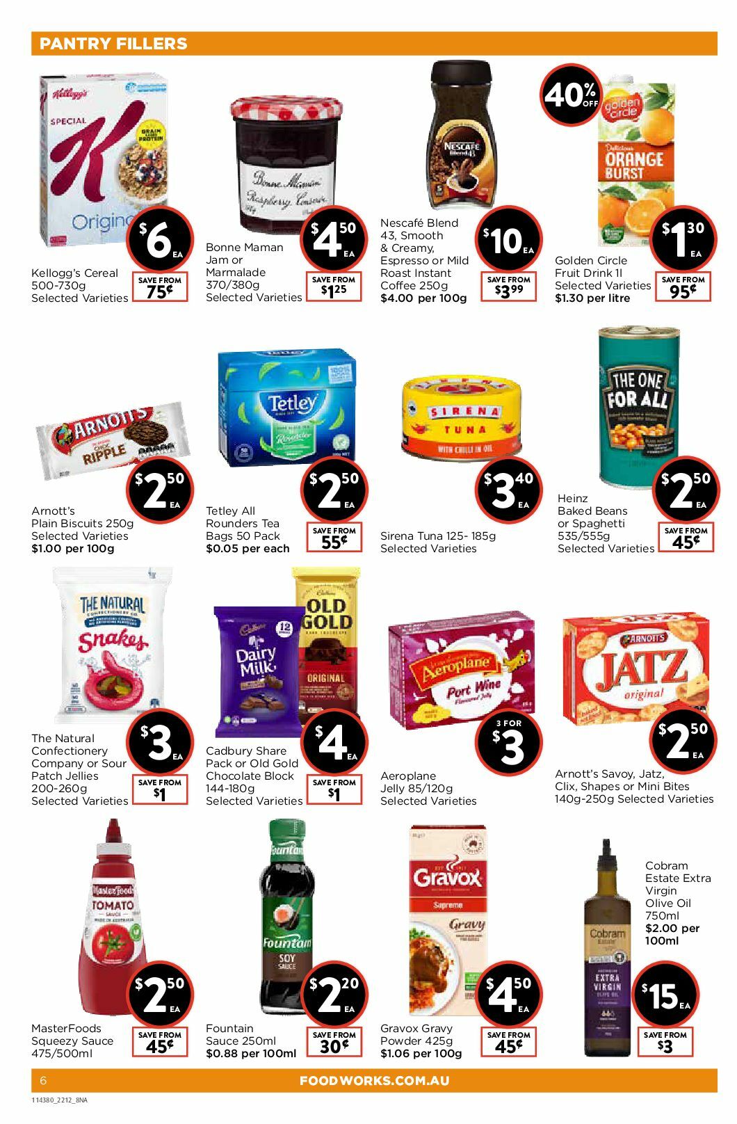 FoodWorks Catalogues from 22 December