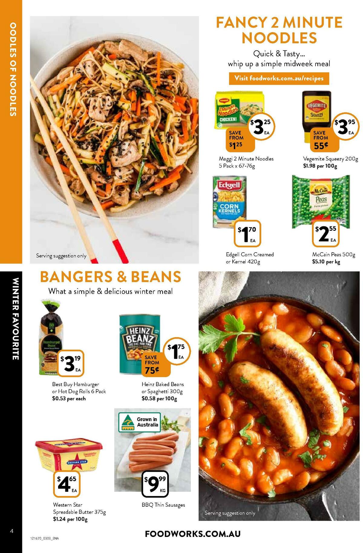 FoodWorks Catalogues from 3 August