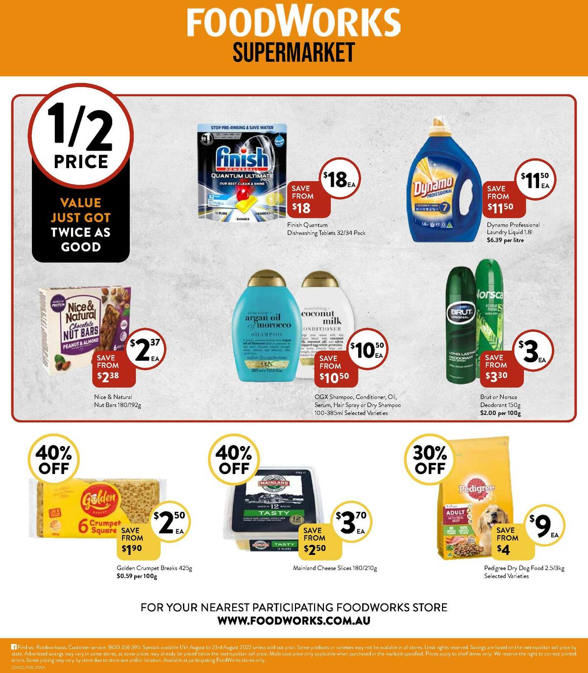 FoodWorks Supermarket Catalogues from 17 August