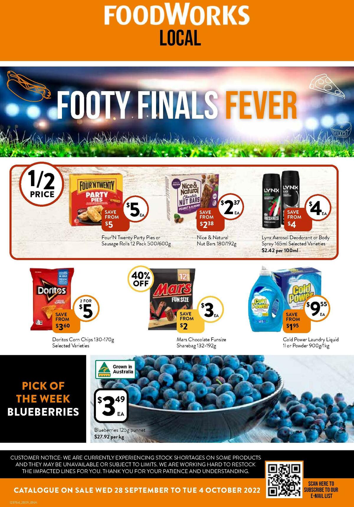 FoodWorks Catalogues from 28 September