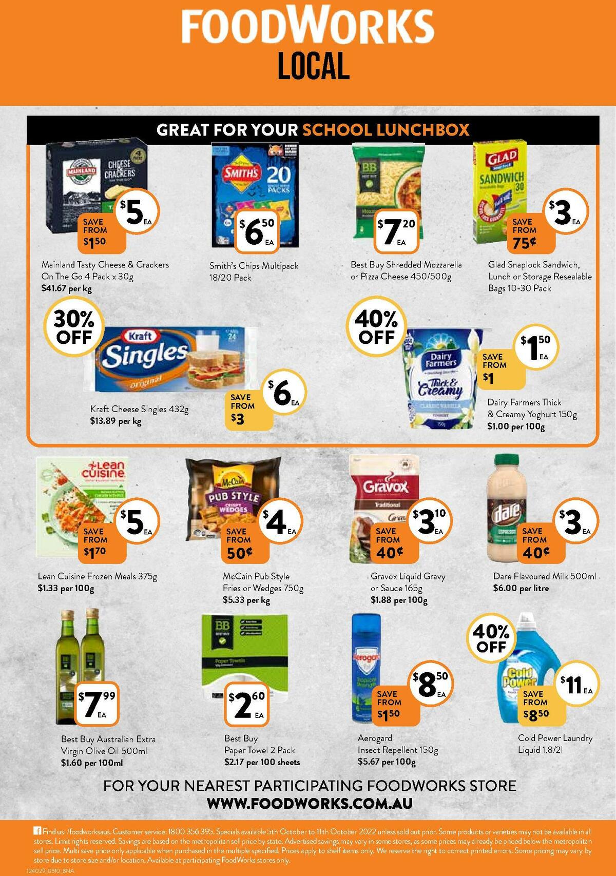 FoodWorks Catalogues from 5 October