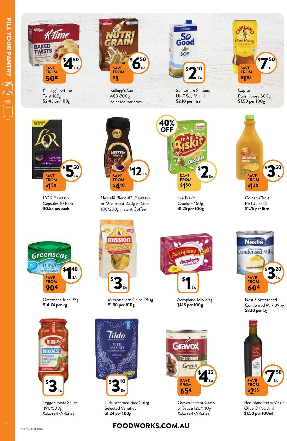 FoodWorks Catalogues from 12 October