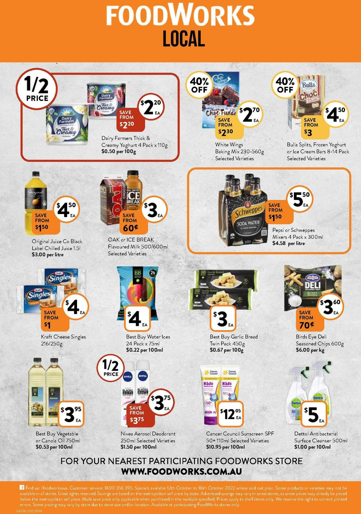 FoodWorks Catalogues from 12 October