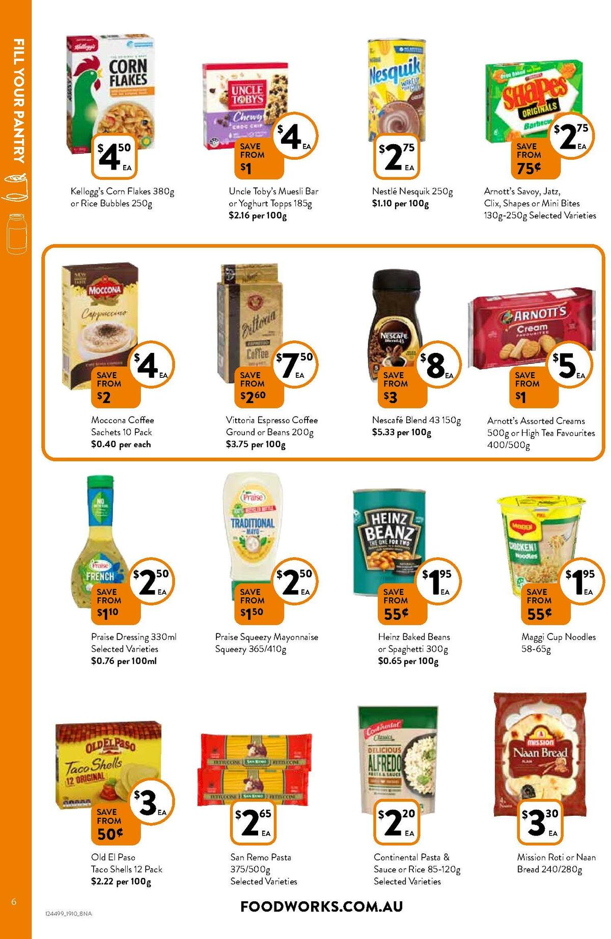 FoodWorks Catalogues from 19 October