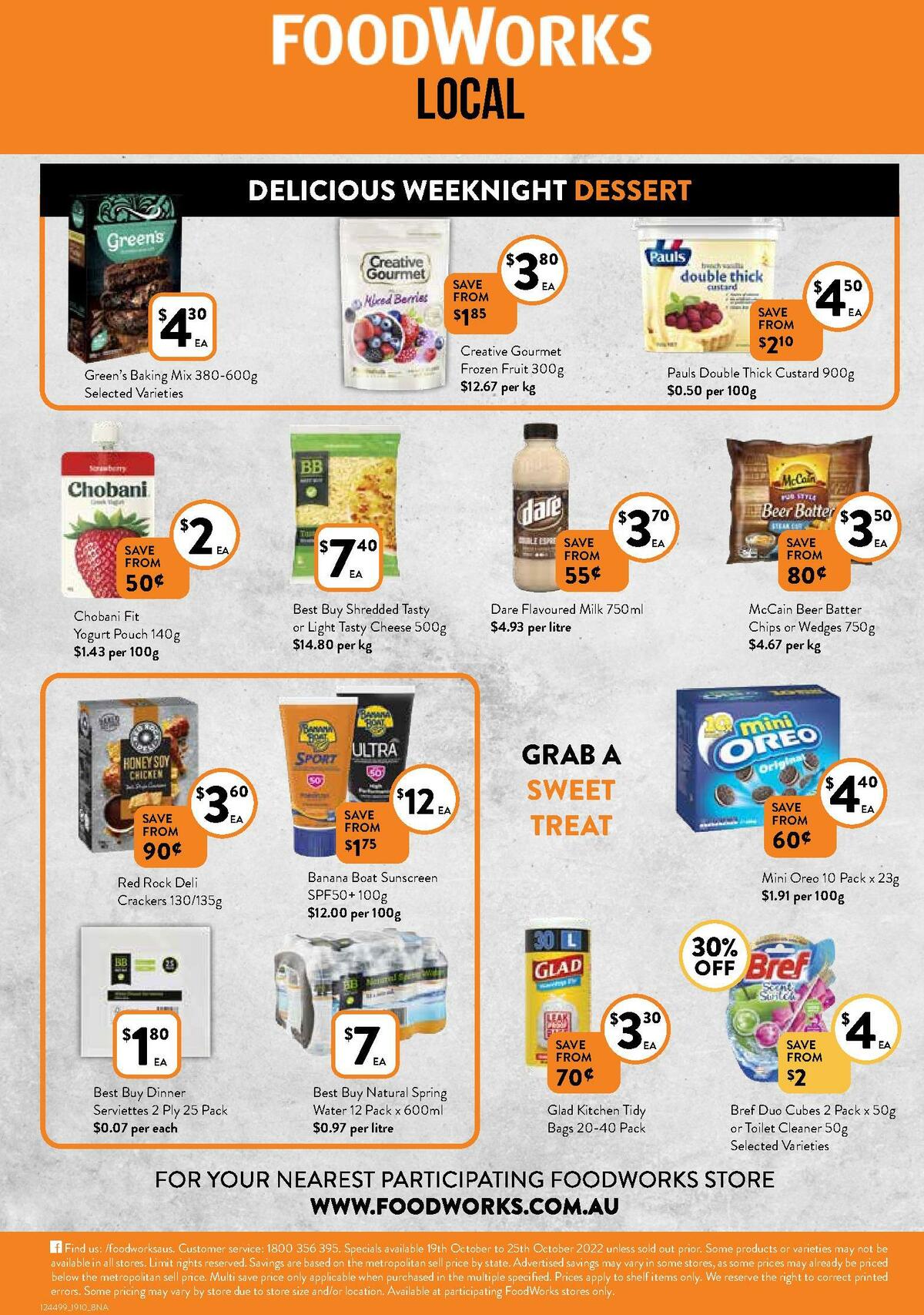 FoodWorks Catalogues from 19 October