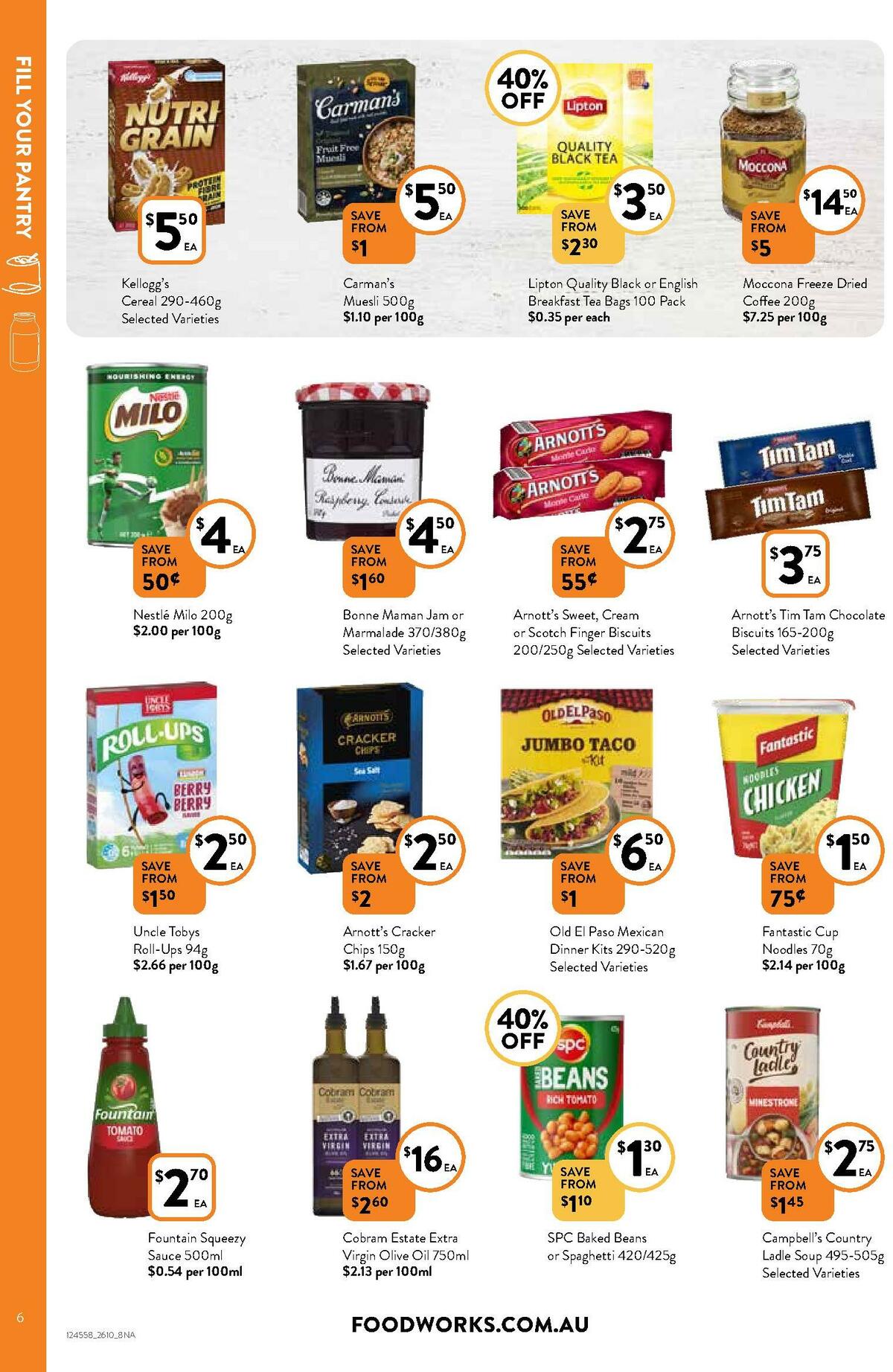 FoodWorks Catalogues from 26 October